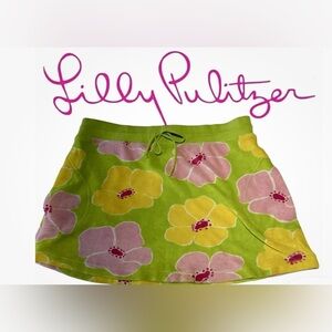 Lilly Pulitzer White Label Skirt Terry Cloth. Size Medium.  EUC. VINTAGE